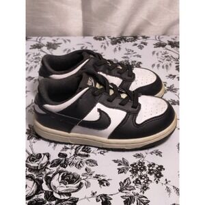 Nike Dunk Low Toddlers' Size 8.5 Black White Panda Sneakers